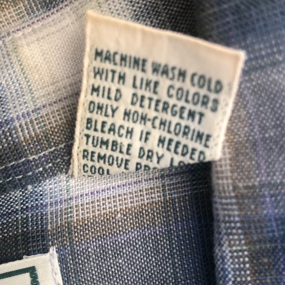 L.L.Bean Wrinkle-Resistant Plaid Short Sleeve - Picture 8 of 10